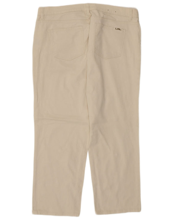 Γυναικείο ίσιο παντελόνι Capri Ralph Lauren US 16 2XL W40 L25 Off White