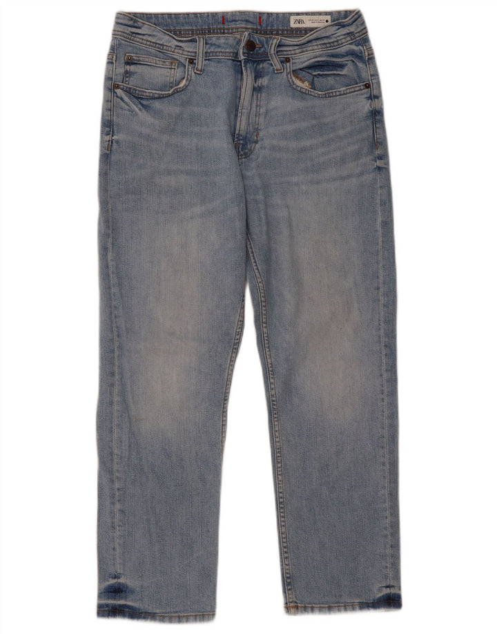 ZARA Γυναικείο ίσιο τζιν EU 38 Small W28 L26 Blue