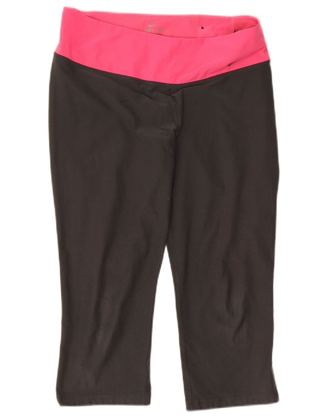 Γυναικεία κολάν Nike Dri Fit Capri UK 12 μεσαίου γκρι πολυεστέρας
