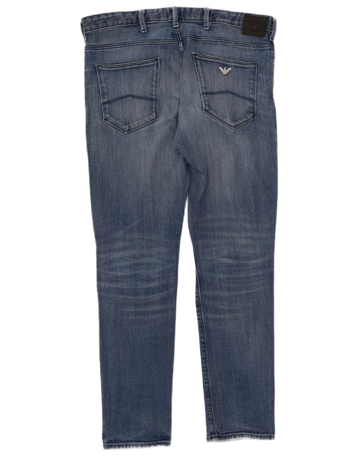 ARMANI Ανδρικό Slim Jeans W34 L32 Μπλε Βαμβακερό