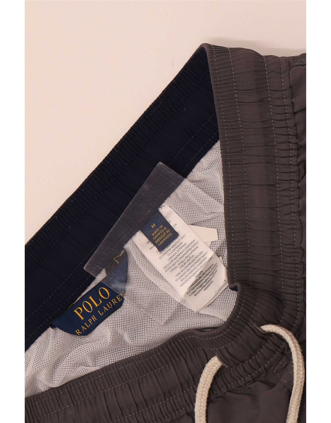 Ανδρικό σορτς κολύμβησης Polo Ralph Lauren, μεσαίο γκρι νάιλον