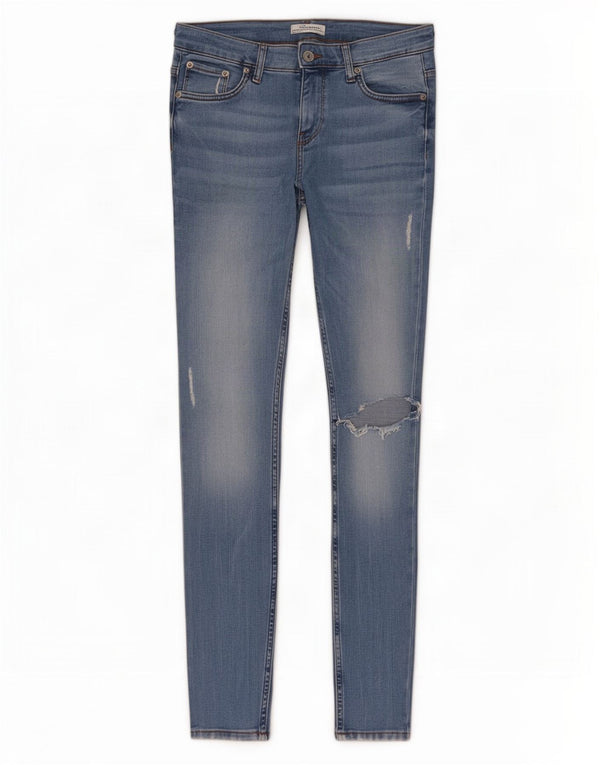 Zara Γυναικεία στενόχωρα τζιν EU 38 Small W28 L28 Μπλε βαμβακερό