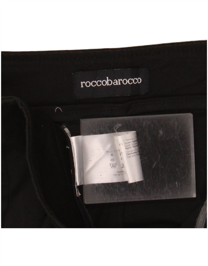 ROCCOBAROCCO Γυναικείο ίσιο casual παντελόνι IT 46 Large W34 L26 Μαύρο