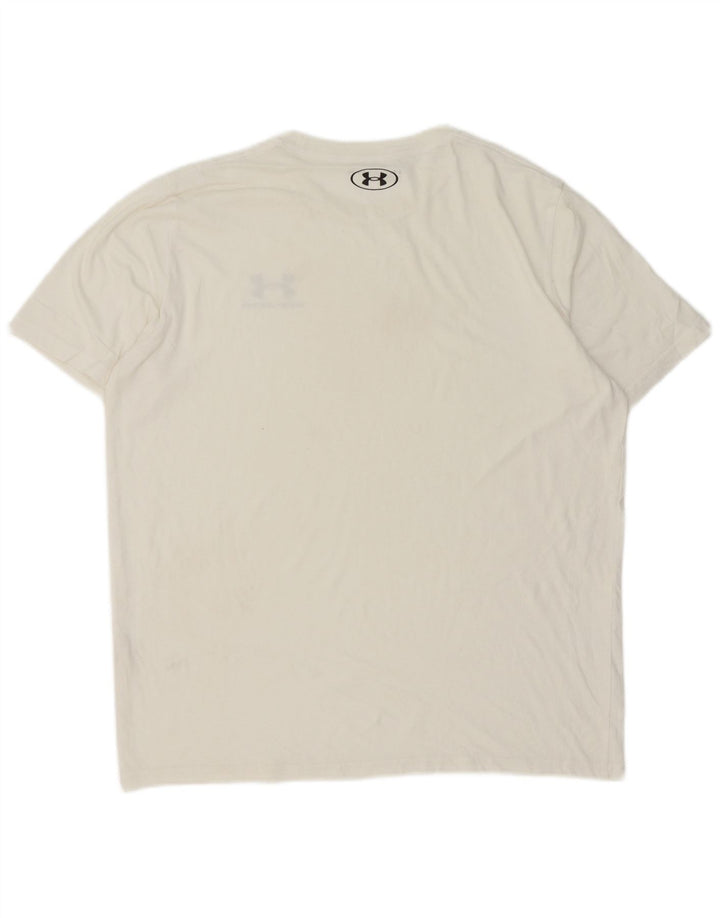 Under Armour Ανδρικό T-Shirt Top Large Λευκό