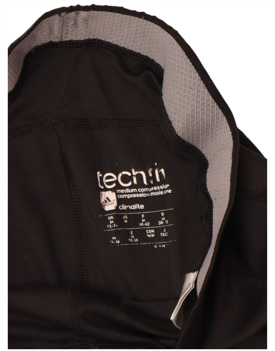 Γυναικεία κολάν ADIDAS Climalite UK 12/14 Medium Black Polyester