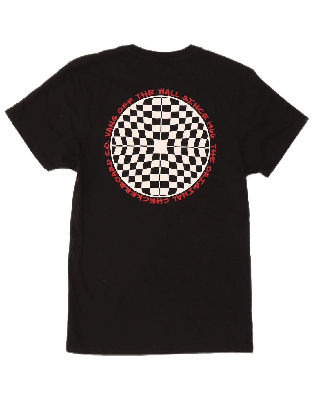 Ανδρικό γραφικό T-Shirt Vans Top Μικρό μαύρο βαμβακερό