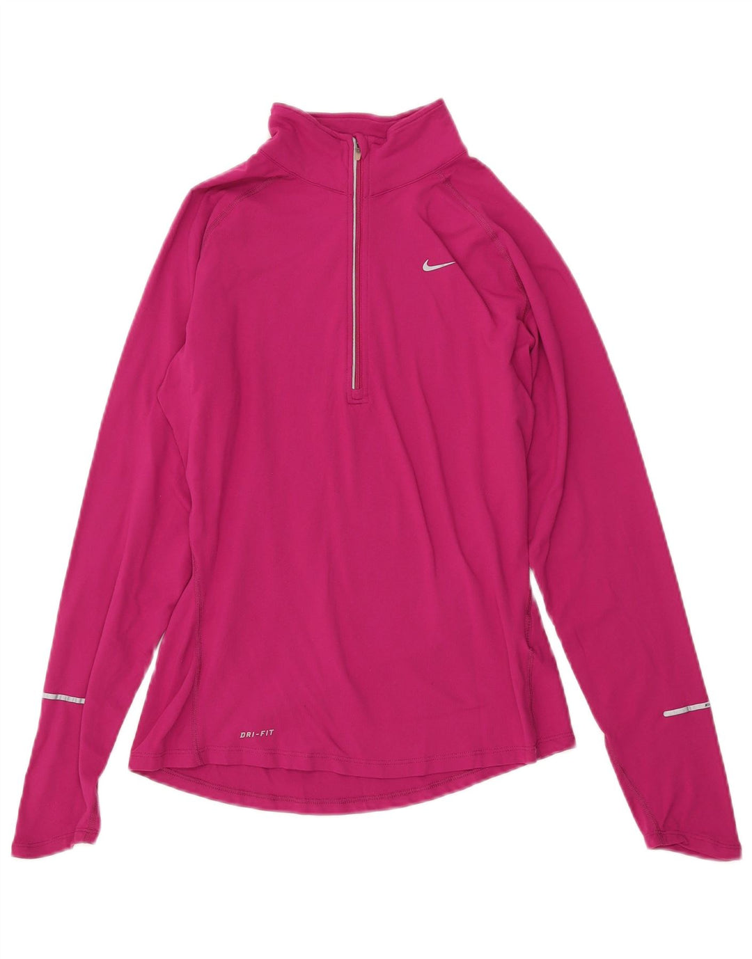 Γυναικεία φόρμα πουλόβερ με φερμουάρ NIKE Dri Fit Top 10 Small Pink Nylon