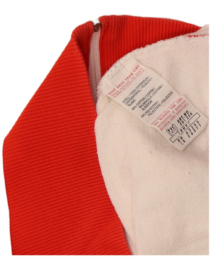 Γυναικεία αθλητική φόρμα PUMA γραφικά Top Jacket UK 16 Large White Colourblock