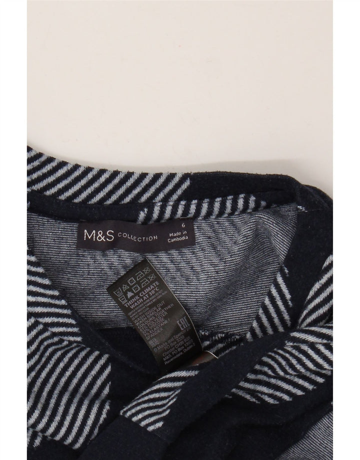 MARKS & SPENCER Γυναικείο πουλόβερ με λαιμόκοψη UK 6 Small Navy Blue