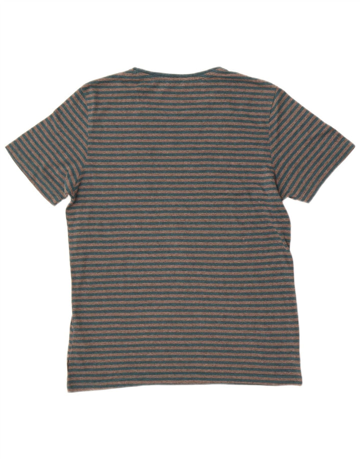 Jack & Jones Ανδρικό T-Shirt Top Βαμβακερό μεσαίο γκρι ριγέ