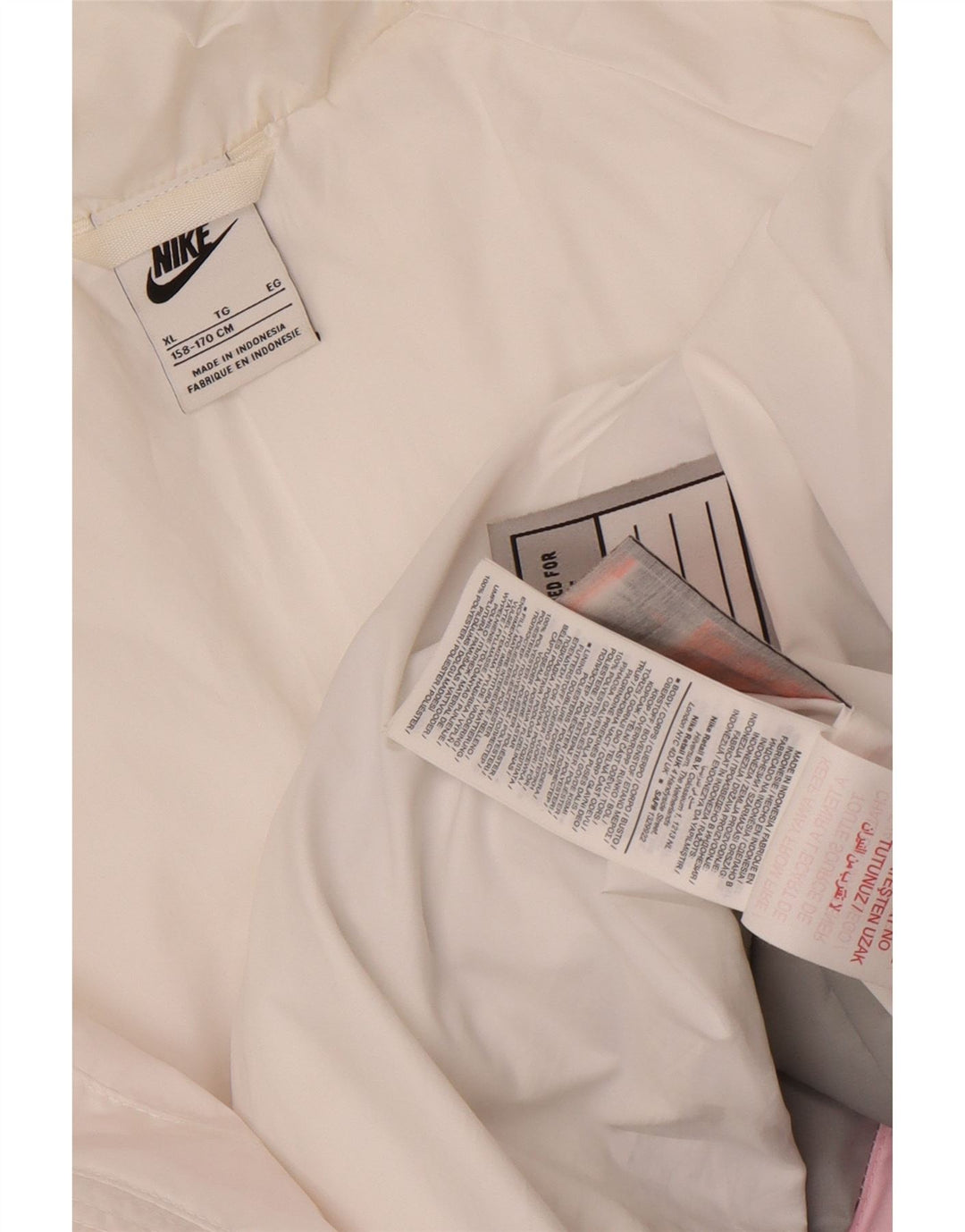 Μπουφάν Nike Boys με κουκούλα με επένδυση 13-14 ετών XL Πολύχρωμο μπλοκ χρώματος
