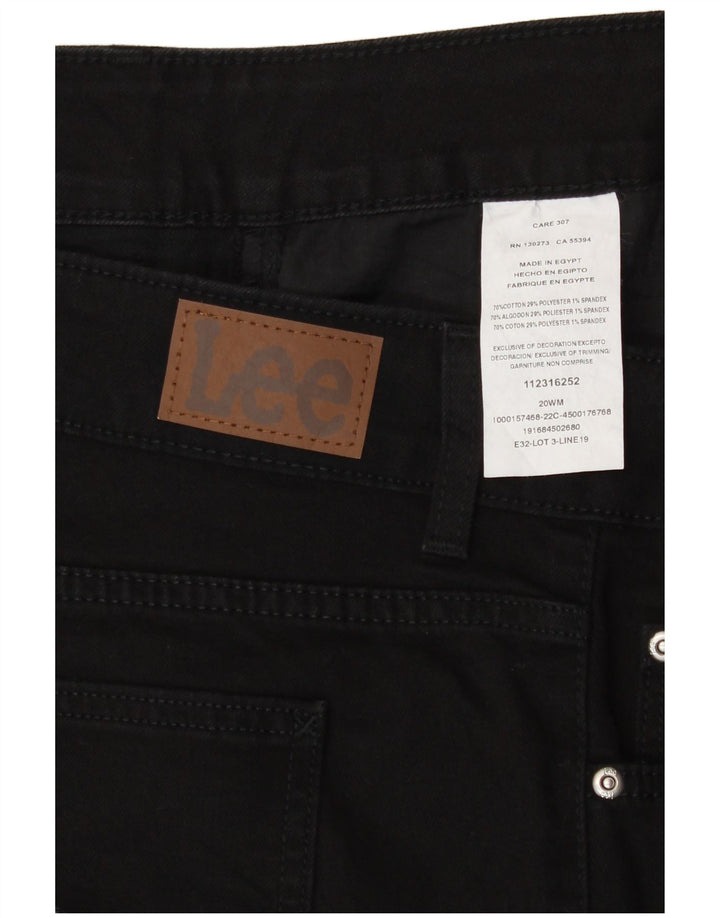 Lee γυναικείο κανονικό παντελόνι Capri με κανονική εφαρμογή US 20 3XL W40 L22 Μαύρο