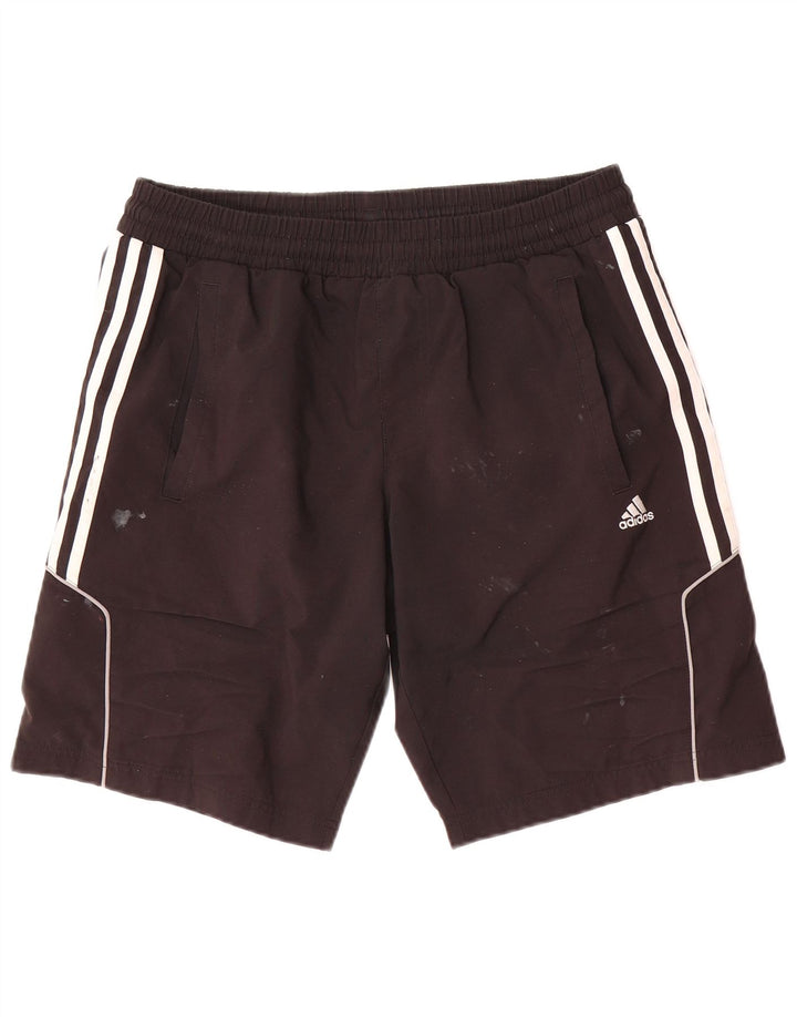 Ανδρικό αθλητικό σορτς Adidas Climalite από μικρό μαύρο πολυεστέρα