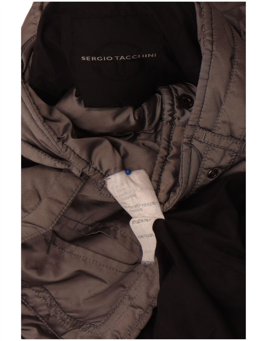 Sergio Tacchini Γυναικείο Military Jacket UK 8 Small Grey Nylon