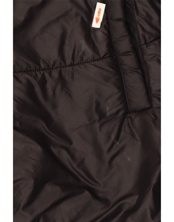 Zara Γυναικείο μπουφάν με κουκούλα Poncho με επένδυση από μεσαίο μαύρο πολυεστέρα