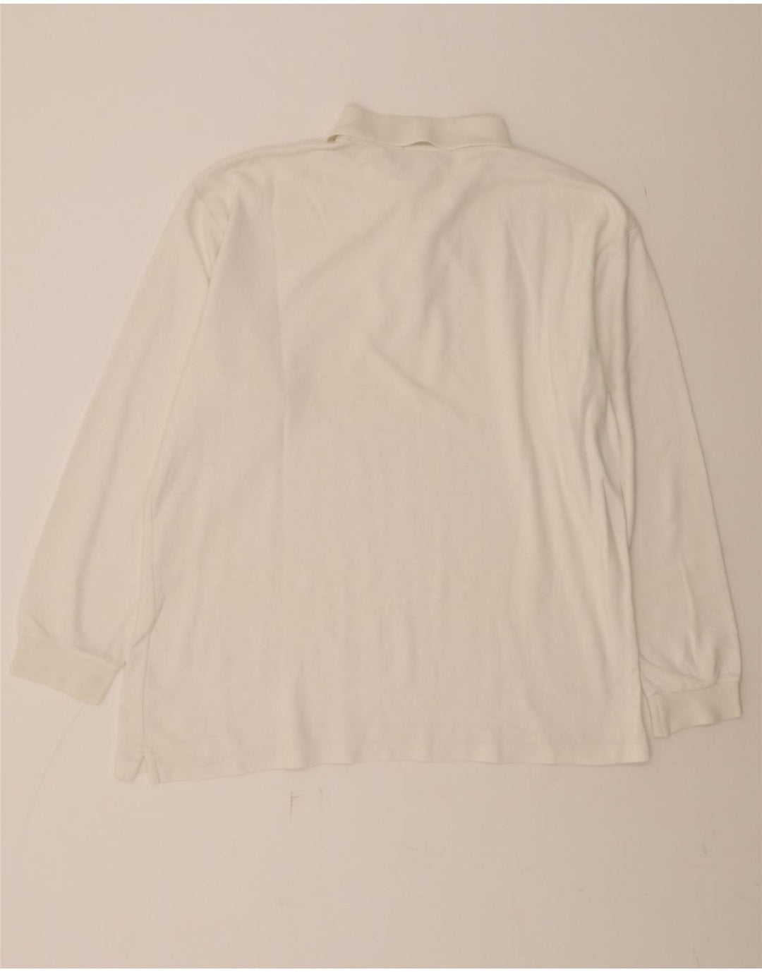 FILA Mens Long Sleeve Polo Shirt IT 54 XL White Vintage Fila and Second-Hand Fila from Messina Hembry 