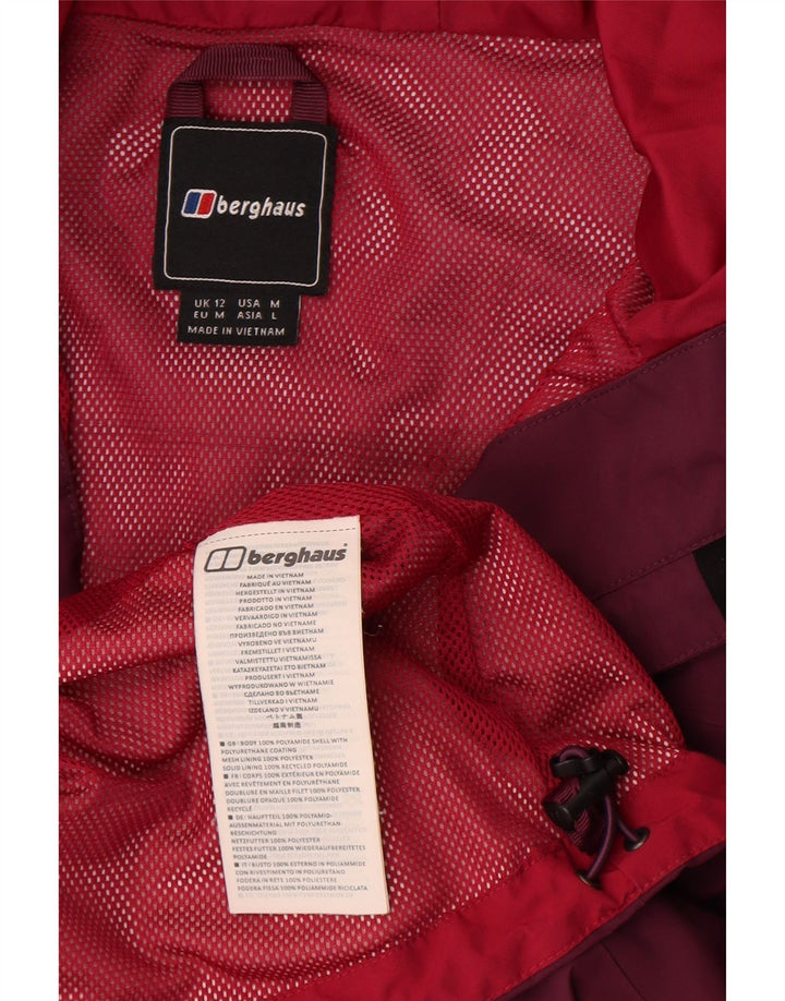 Γυναικείο μπουφάν βροχής με κουκούλα Berghaus UK 12 Medium Burgundy Polyamide
