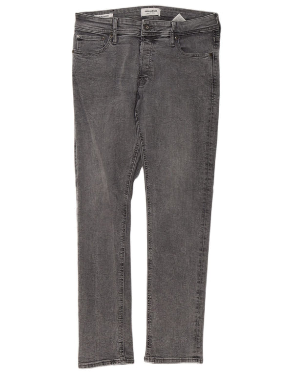 Jack & Jones Ανδρικό Τζιν GLENN Slim W30 L30 Γκρι βαμβακερό