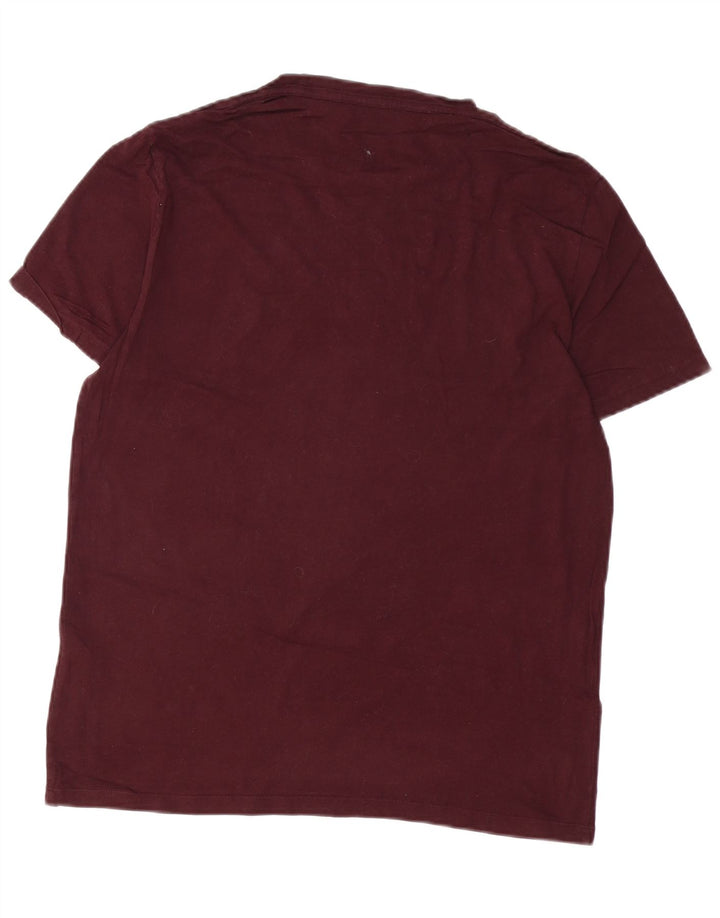Ανδρικό T-Shirt ALL SAINTS Τοπ μεσαίο βαμβακερό μπορντό
