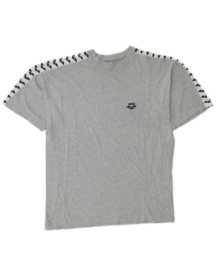 Ανδρικό γραφικό T-Shirt ARENA Top Medium Grey Colourblock