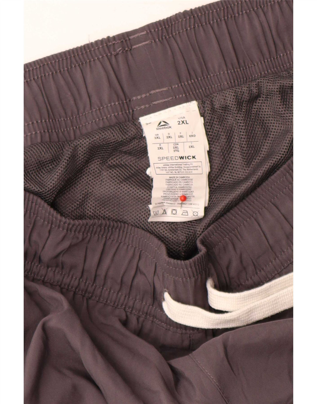 Reebok Ανδρικές φόρμες Speedwick Παντελόνια Joggers 2XL Grey Polyester