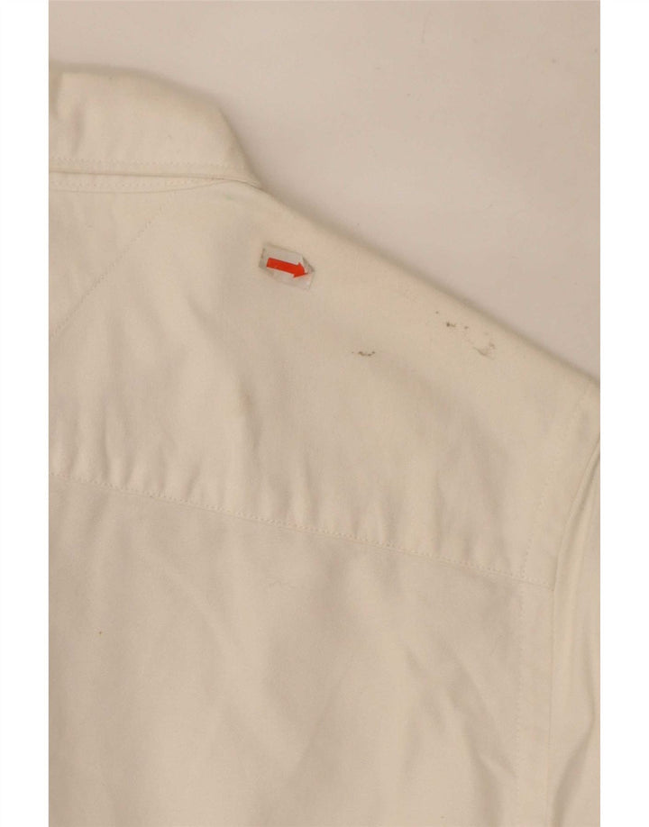 Πουκάμισο Tommy Hilfiger για αγόρια 11-12 ετών Λευκό βαμβακερό