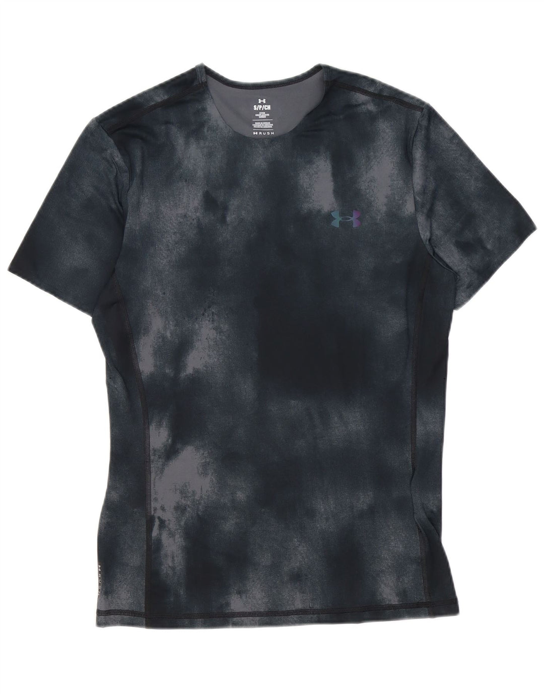 Under Armour Ανδρικό T-Shirt Top Μικρό Μαύρο Tie Dye Polyester