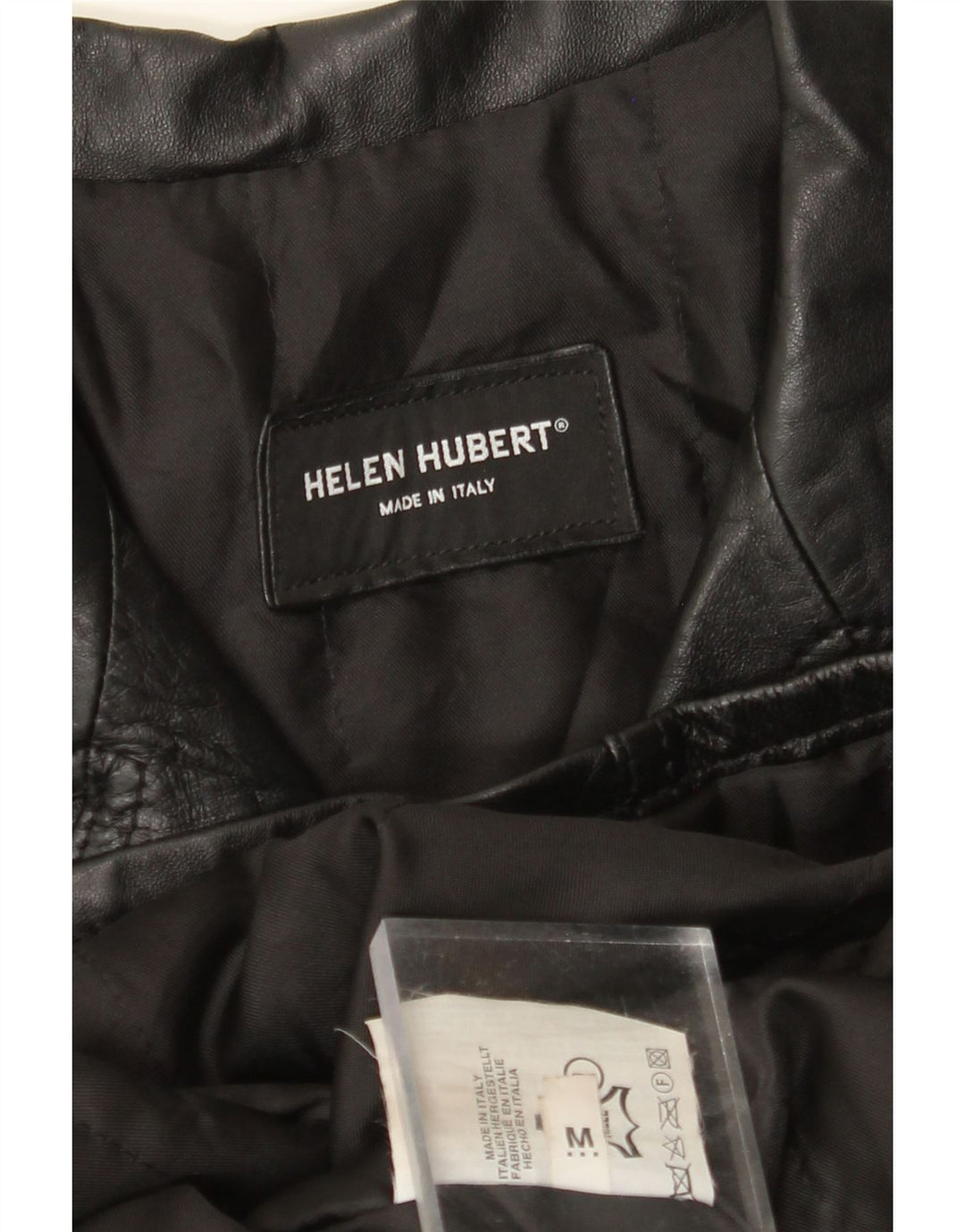 HELEN HUBERT Ανδρικό Δερμάτινο Μπουφάν UK 38 Medium Black Leather