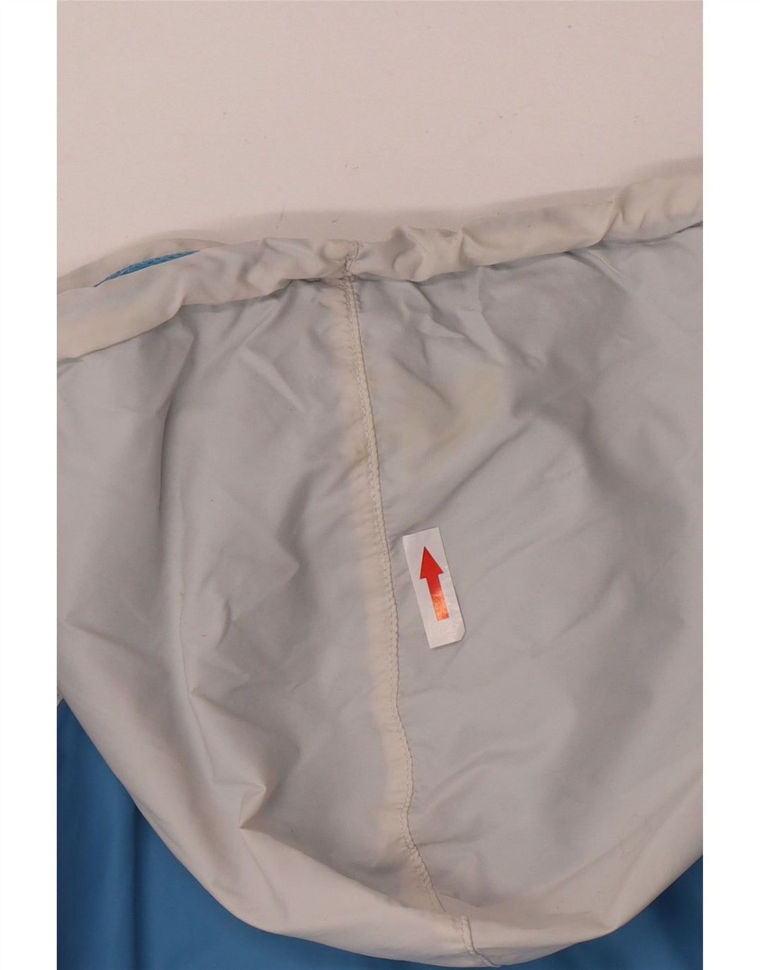 Nike γυναικείο μπουφάν βροχής με κουκούλα UK 10/12 Medium Blue Colorblock Nylon