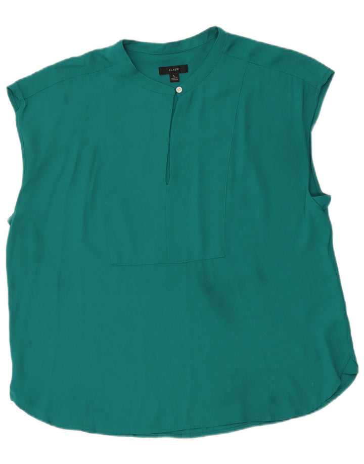 Γυναικεία μπλούζα J. Crew Top UK 16 Large Green Polyester