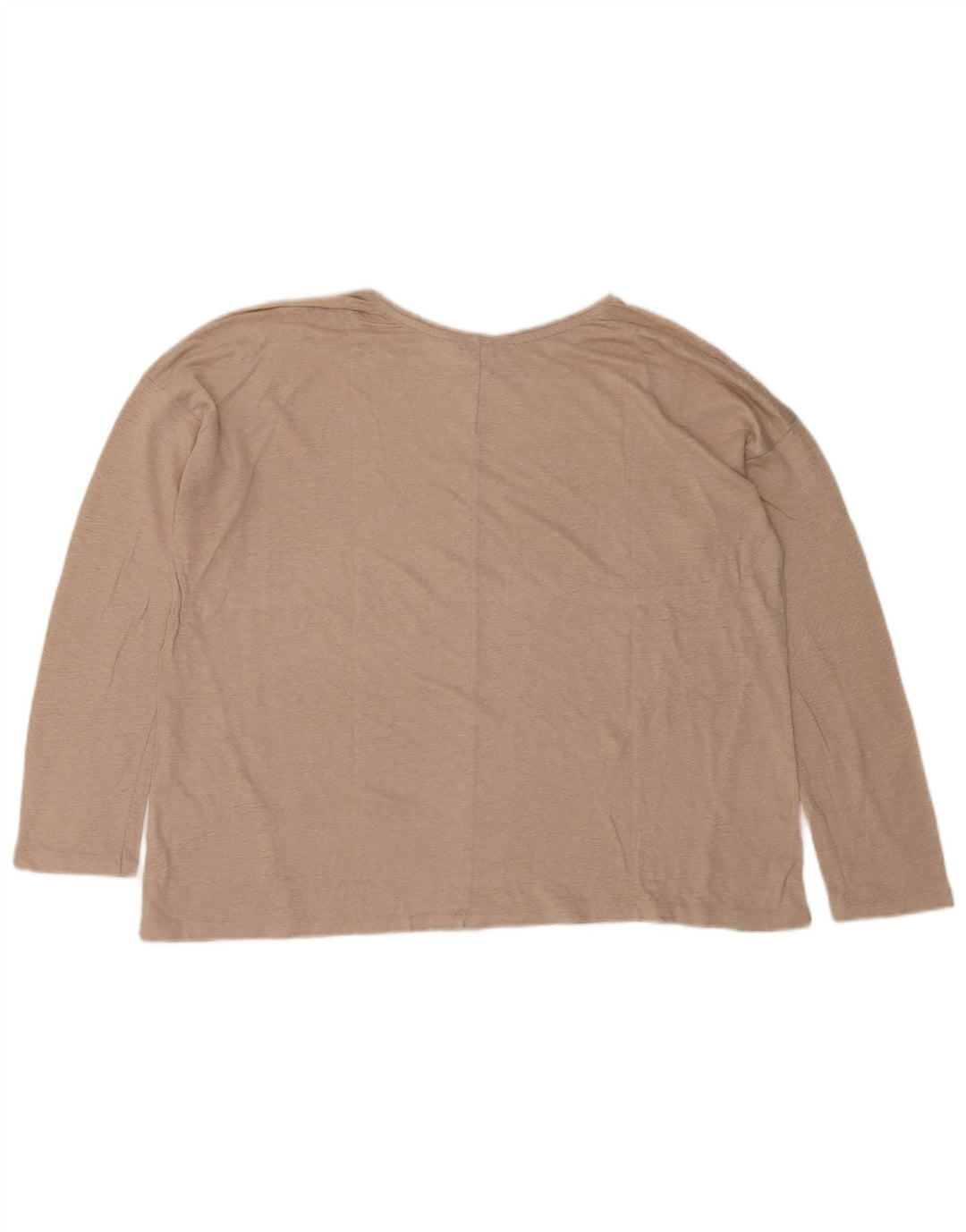Massimo Dutti γυναικείο μακρυμάνικο μπλουζάκι UK 18 XL μπεζ
