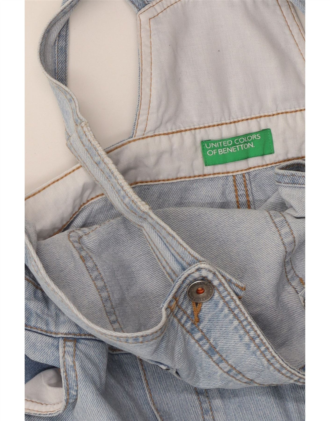 BENETTON Γυναικείο τζιν σορτς Dungarees W26 Small Blue