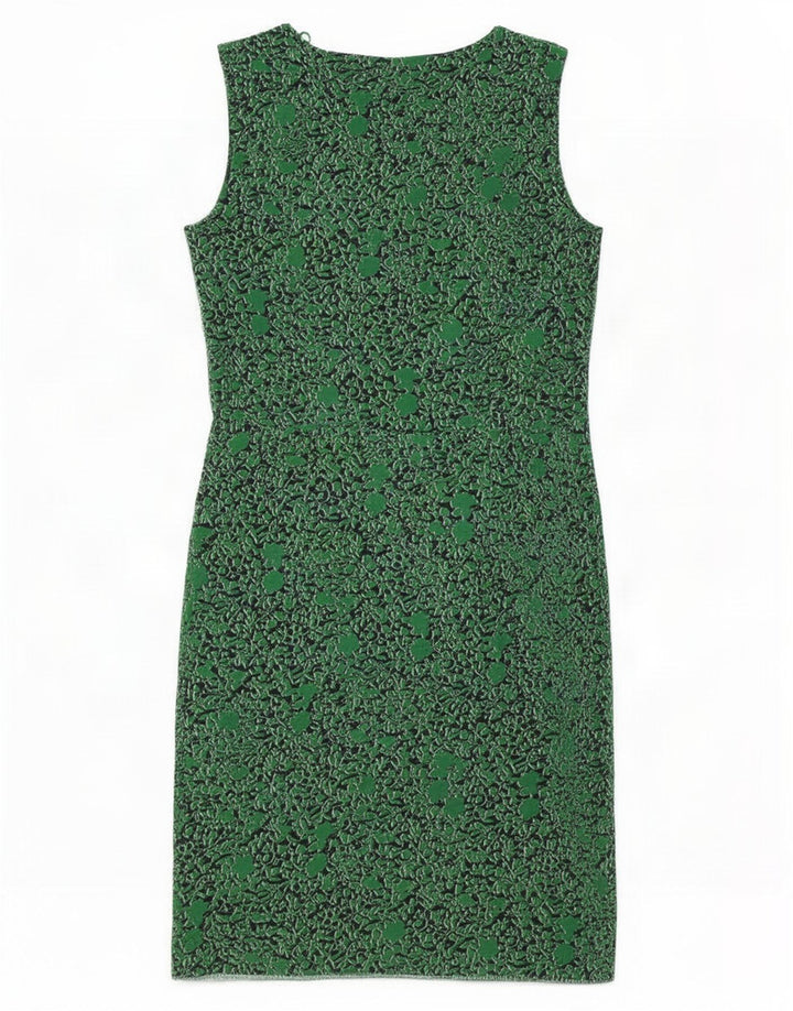 Esprit Γυναικείο Abstract Pattern Αμάνικο φόρεμα UK 10 Small Green