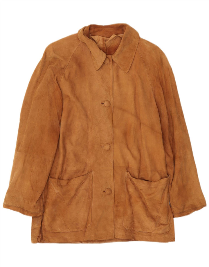 Γυναικείο Suede Jacket VINTAGE IT 42 Medium Beige Leather