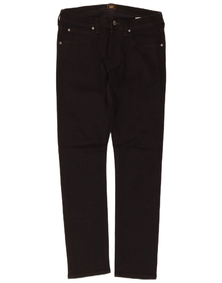 Lee Mens Luke Slim Jeans W30 L30 Μαύρο βαμβακερό