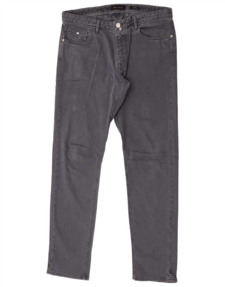 Massimo Dutti Ανδρικό Slim Jeans EU 44 Large W34 L32 Γκρι βαμβακερό