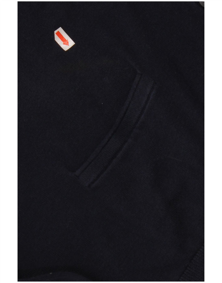 TOMMY HILFIGER Γυναικείο πουλόβερ ζακέτα UK 18 XL Navy Blue Cotton