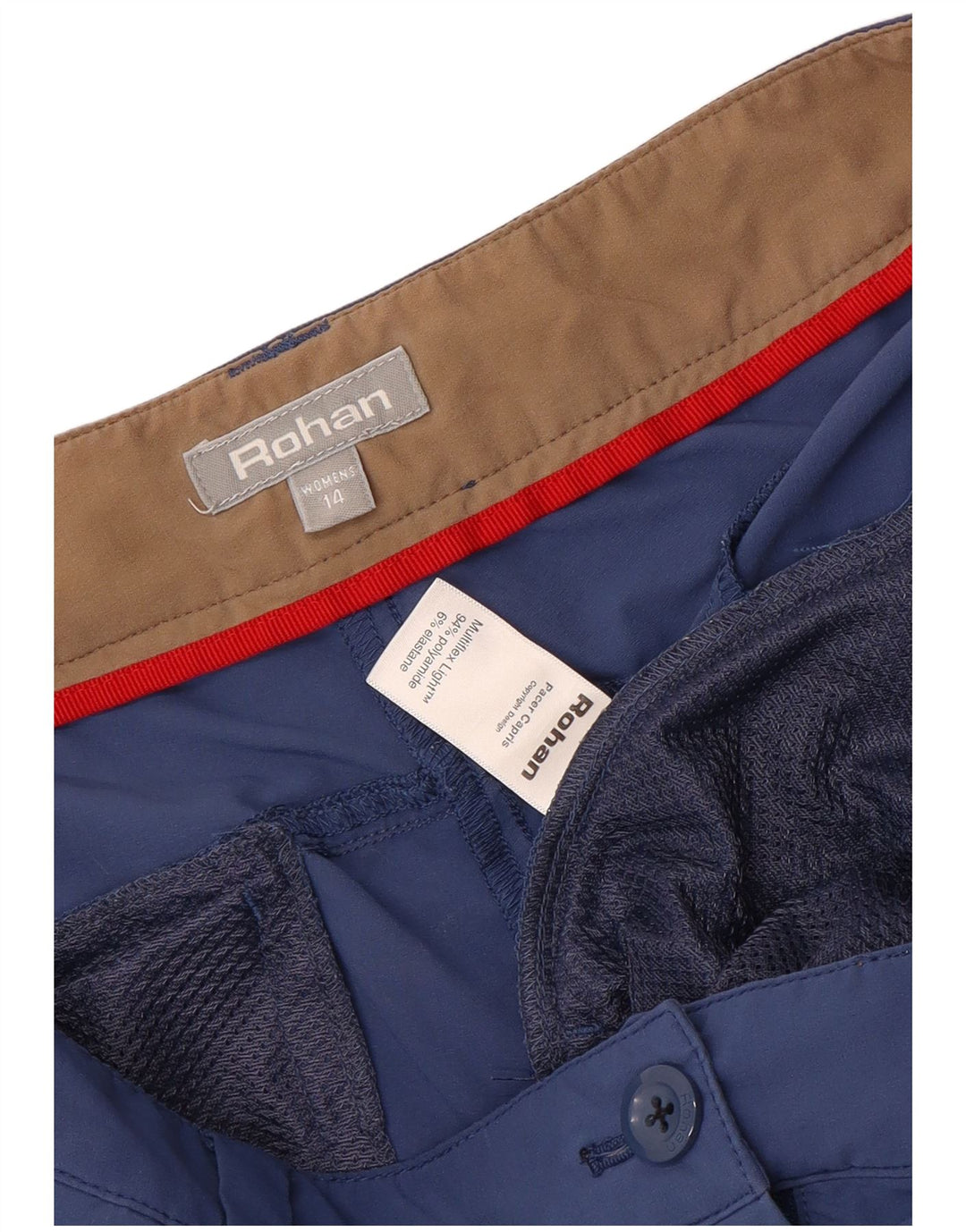 Rohan Γυναικείο παντελόνι Cargo Capri UK 14 Large W36 L22 Blue Polyamide