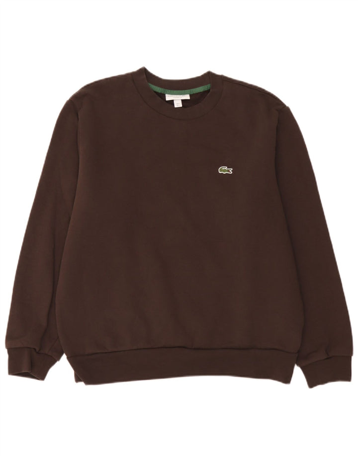 Ανδρικό φούτερ Lacoste Classic Fit Jumper Μέγεθος 5 Μεγάλο καφέ βαμβακερό