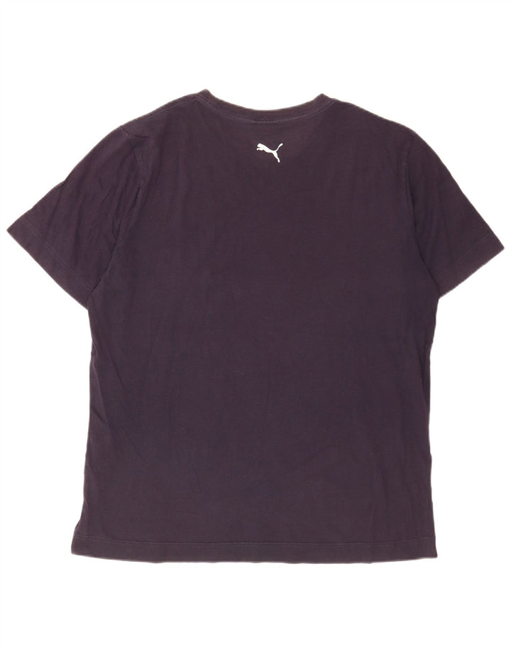 Ανδρικό γραφικό μπλουζάκι Puma Top Large Navy Blue