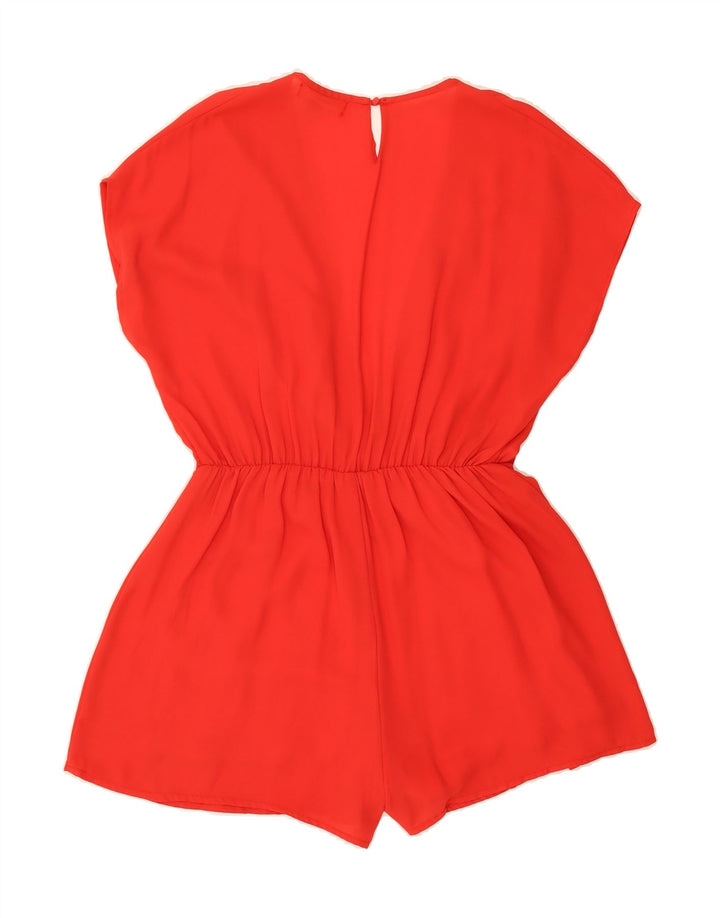 URBAN OUTFITTERS Womens Front Tie Playsuit UK 14 Medium Red Vintage Urban Outfitters and Second-Hand Urban Outfitters from Messina Hembry 