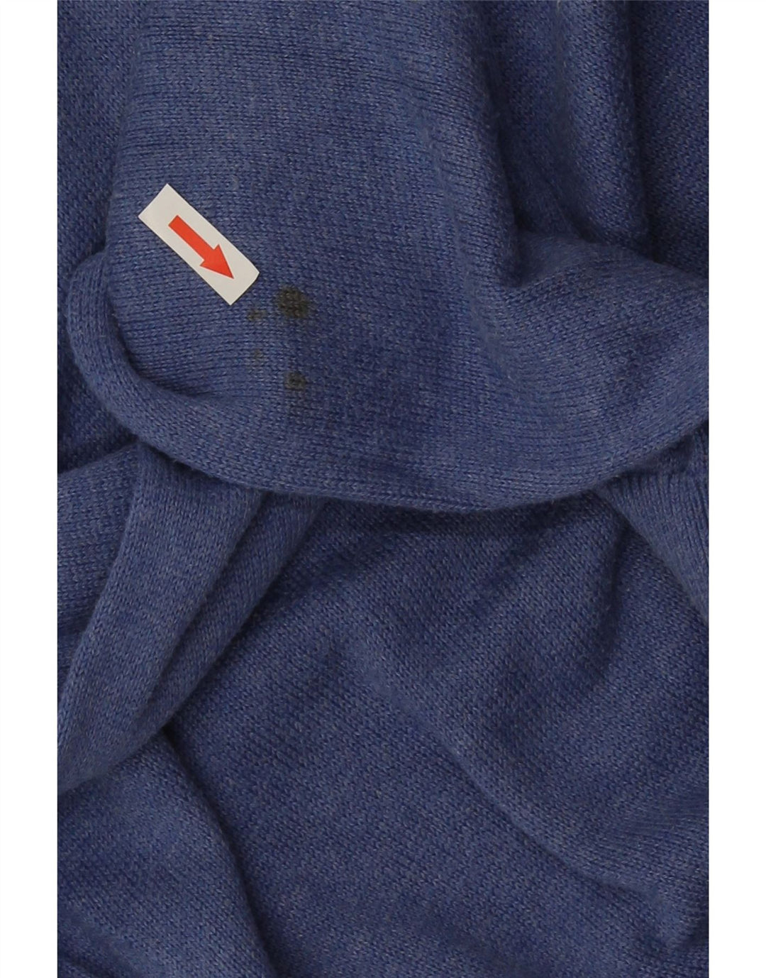 Crew Clothing Ανδρικό πουλόβερ με λαιμόκοψη σε μεσαίο μπλε βαμβακερό