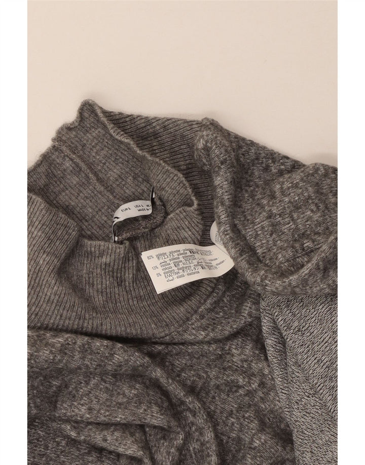 Γυναικείο Maxi Jumper φόρεμα ZARA UK 14 Large Grey Flecked Polyester
