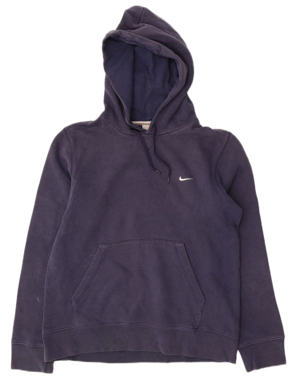 Nike Ανδρικό Hoodie Jumper UK 36/38 Small Navy Blue Cotton