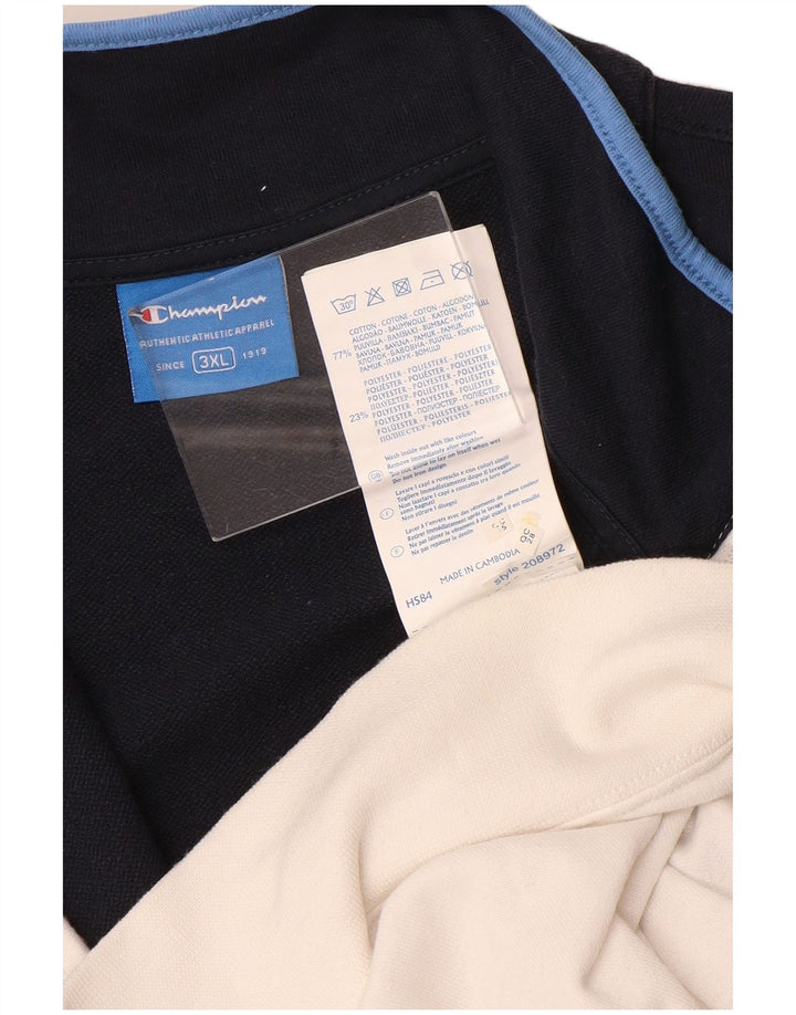 Ανδρική φόρμα Champion Top Jacket 3XL Navy Blue Colorblock Cotton