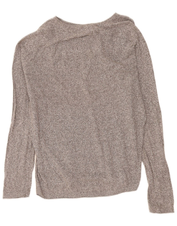 Ανδρικό πουλόβερ Zara Boat Neck Jumper Μεγάλο Γκρι Flecked
