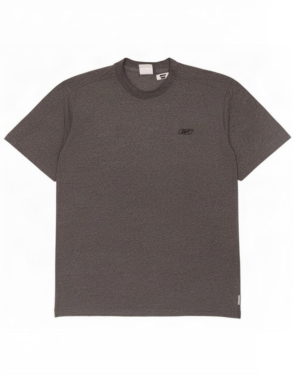 Ανδρικό T-Shirt Reebok Top Large Grey Flecked Cotton