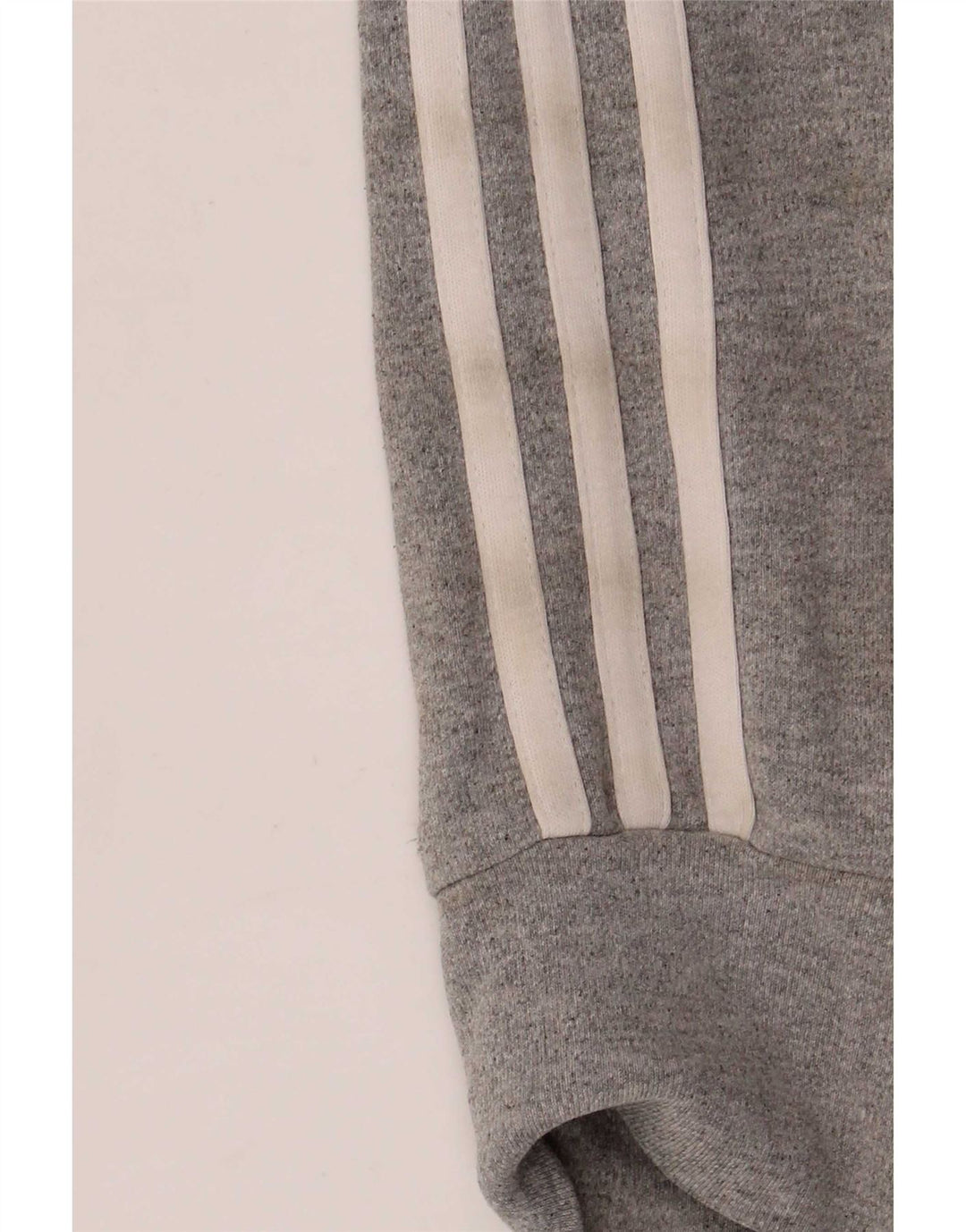 Γυναικεία αθλητική φόρμα Adidas κανονική εφαρμογή τοπ μπουφάν UK 8 μικρό γκρι βαμβακερό
