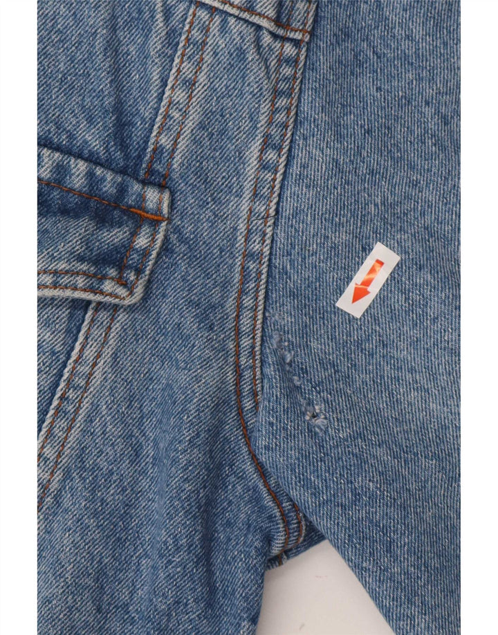 Vintage Γυναικείο Crop Τζιν Μπουφάν UK 16 Large Blue