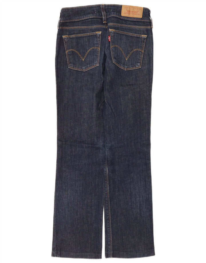 Levi's Womens 570 Straight Jeans W26 L28 Navy Blue